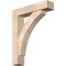Ekena Millwork Thorton Block Smooth Bracket w/ Offset Brace, Douglas Fir, 7 1/2"W x 34"D x 42"H BKT0806X34X42THR05SDF - alternate 1